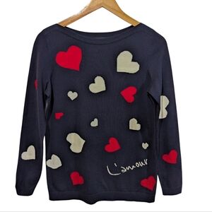 Talbot's Supersoft Hearts L'amour Sweater Size XS